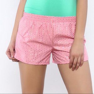 Jadelynn Brooke Pink & Gold Dot Sisterhood Shorts